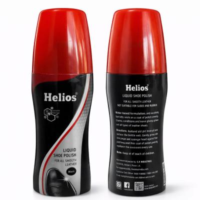 HELIOS LIQUID  SHOE POLISH FOR ALL SMOOTH LEATHER BLACK 80ml